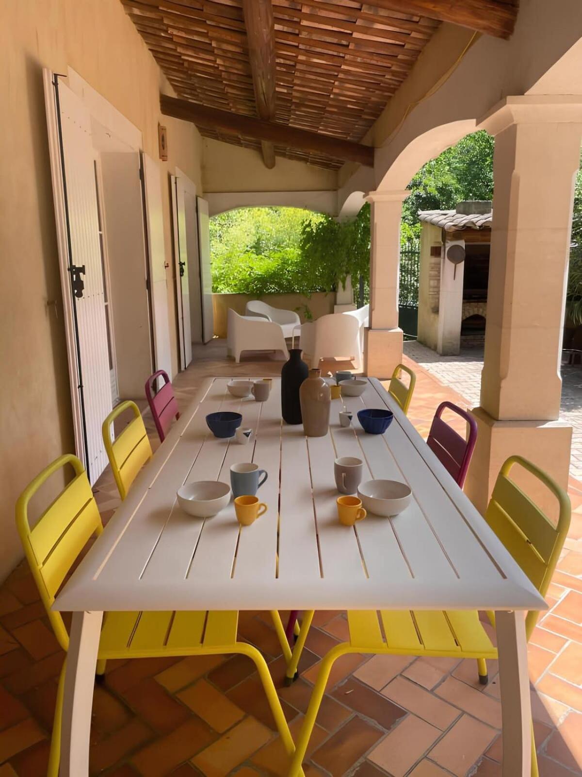 Les Oliviers - Villa 10 People - 5 Min Ardeche Saint-Julien-de-Peyrolas エクステリア 写真